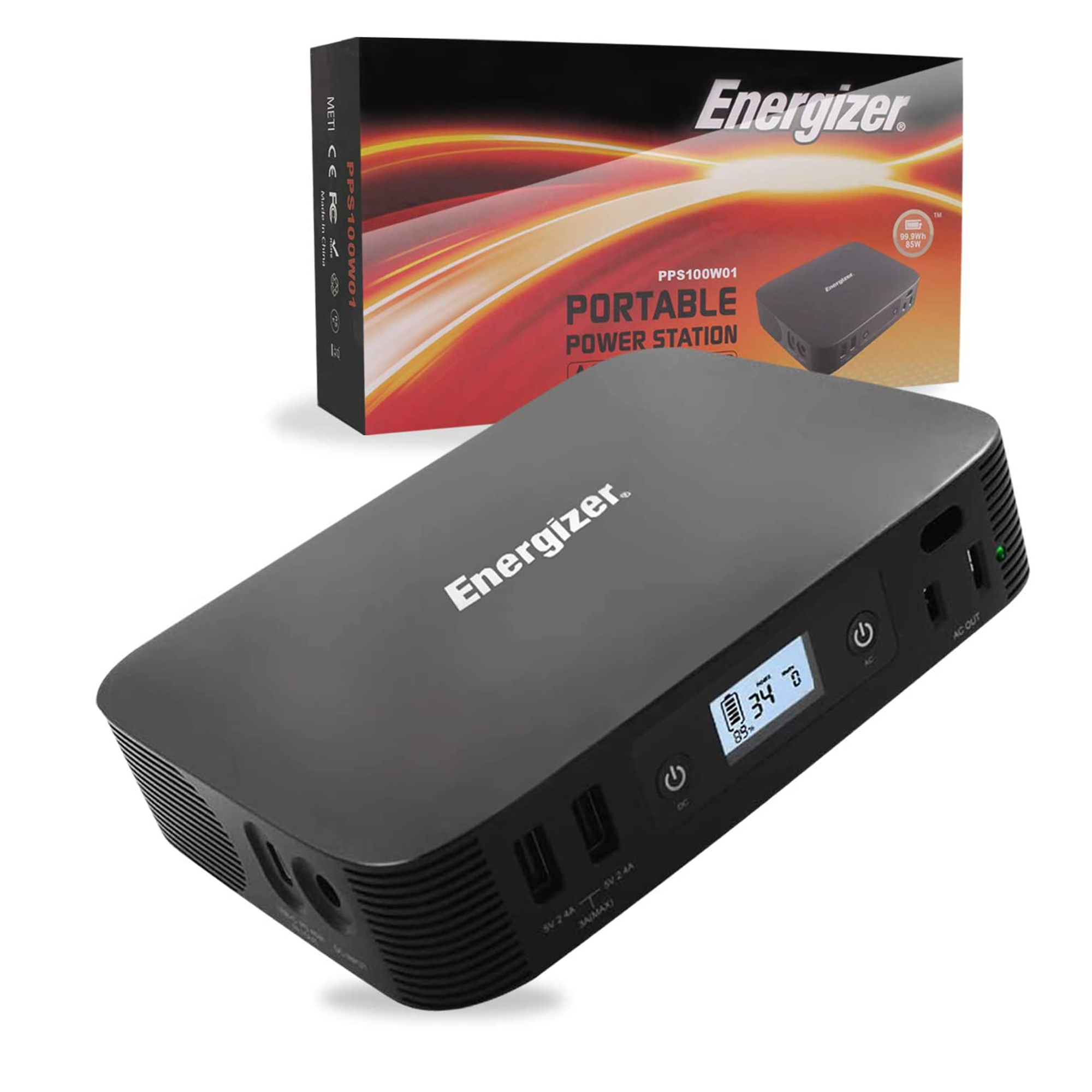 Energizer PPS100 Portable Power Station packing