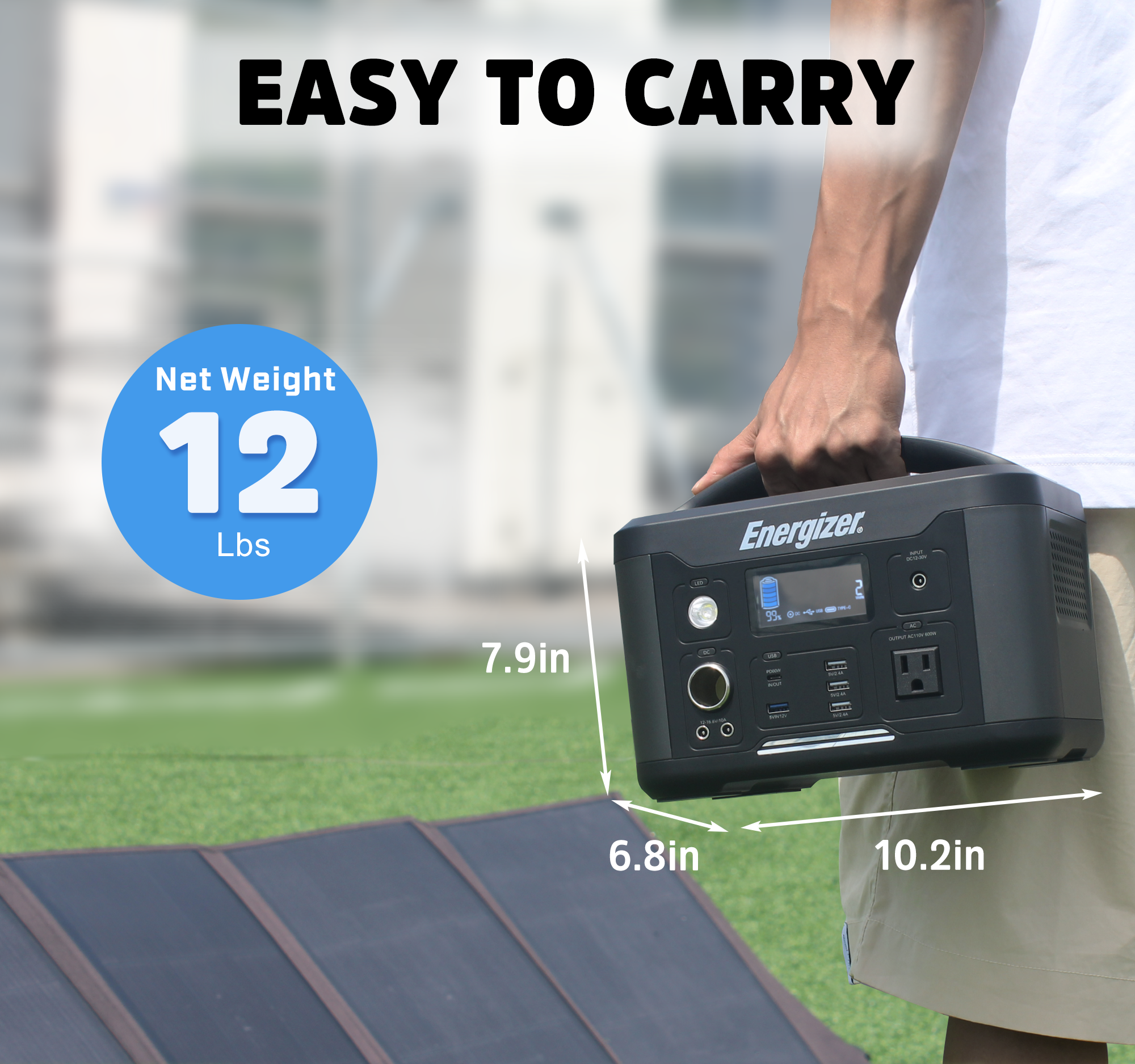 portable power station 622wh, 600w